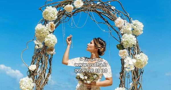 عکس عروس و داماد طبیعت