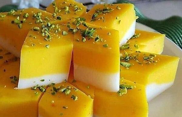 عکس تزیین حلوا نشاسته