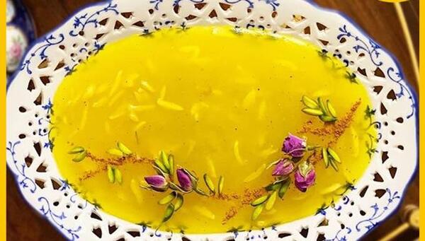 عکس تزیین حلوا نشاسته