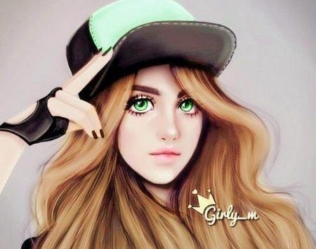 عکس پروفایل دخترونه فانتزی نقاشی