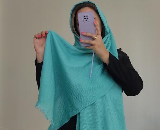 عکس شال آبی آسمانی
