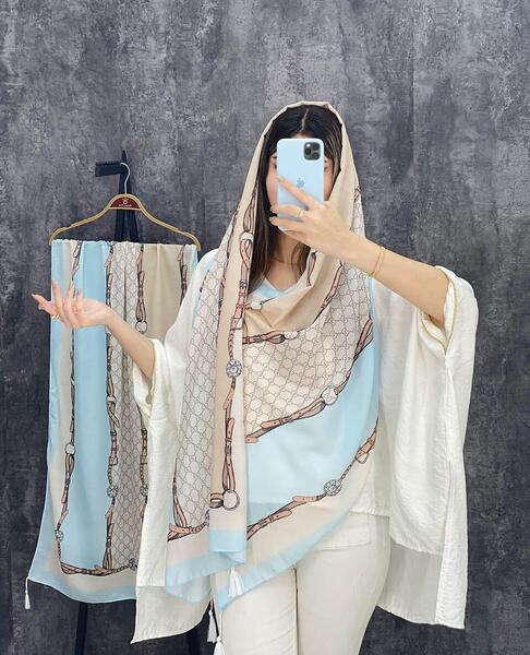 عکس شال آبی آسمانی