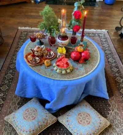عکس سفره سنتی شب یلدا