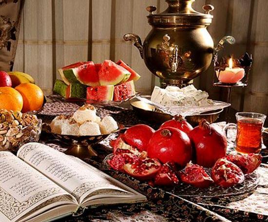 عکس سفره سنتی شب یلدا
