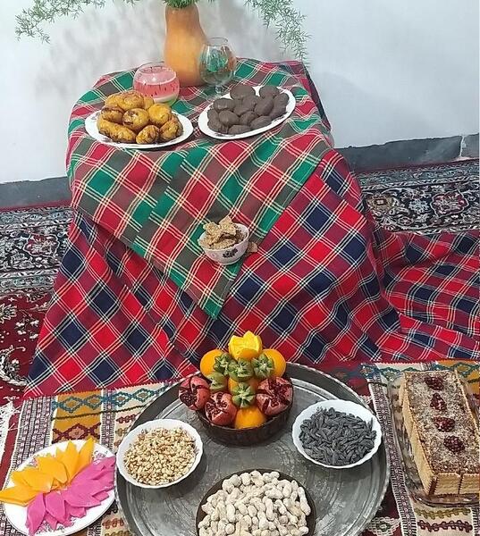 عکس سفره سنتی شب یلدا