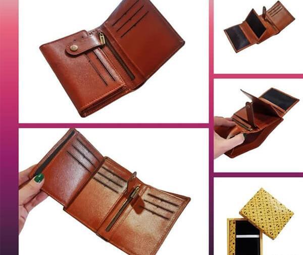 عکس کیف پول مردانه چرم