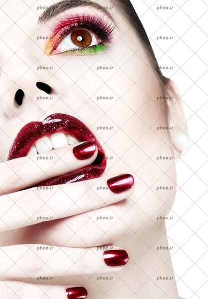 عکس آرایش زن زیبا