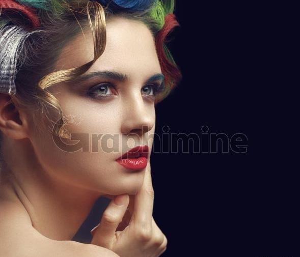 عکس آرایش زن زیبا