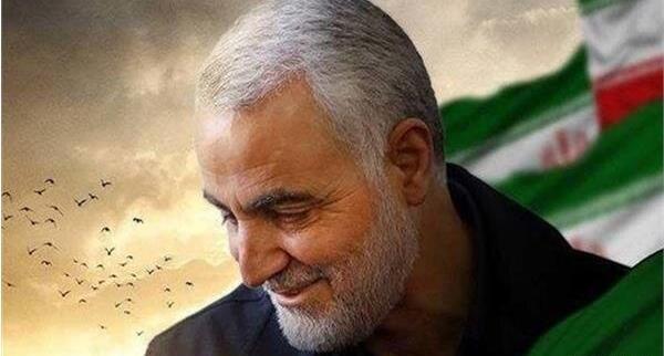 عکس حاج قاسم سلیمانی و دستش