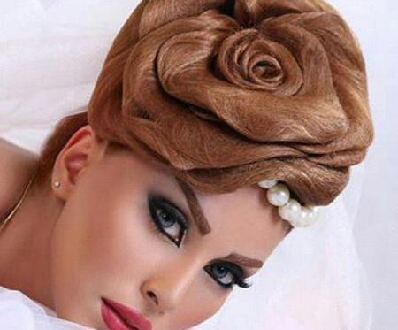 عکس شینیون مو گل