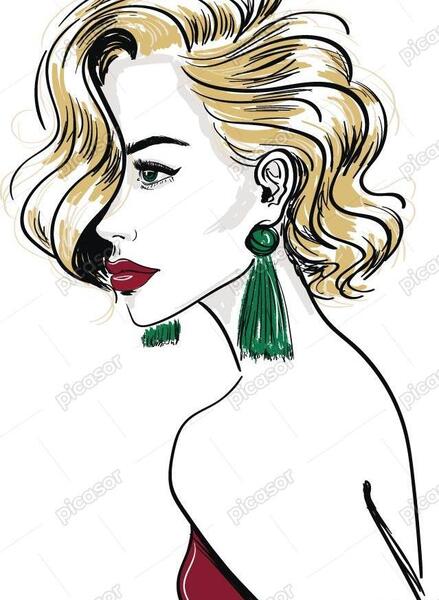 عکس نقاشی رژ ساده