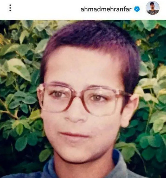 عکس نوجوانی احمد مهرانفر