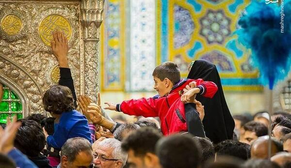 عکس حرم امام رضا بچه گانه