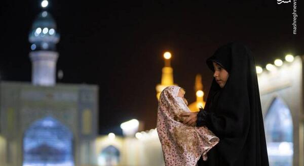 عکس حرم امام رضا بچه گانه
