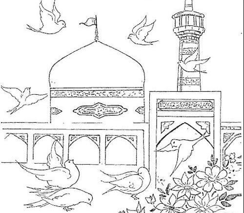 عکس حرم امام رضا بچه گانه
