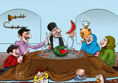 عکس نوشته شب یلدا جوک