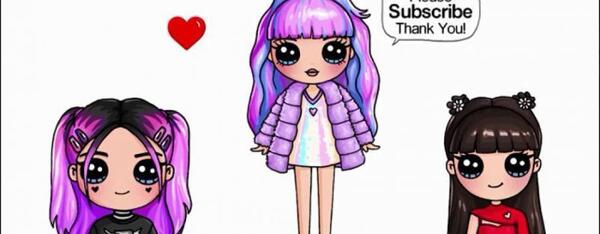 عکس مدل نقاشی عروسکی و فانتزی