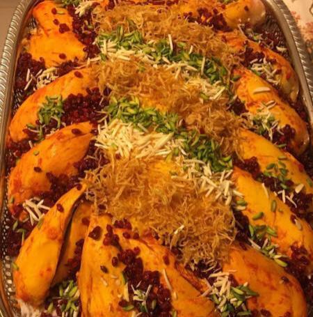 عکس تزیین برنج و زرشک