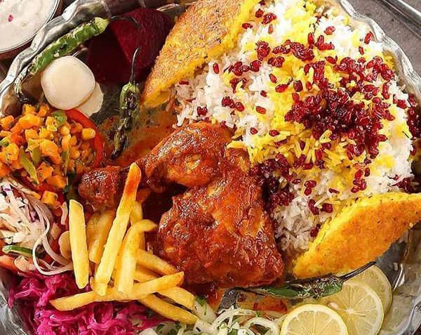 عکس تزیین برنج و زرشک