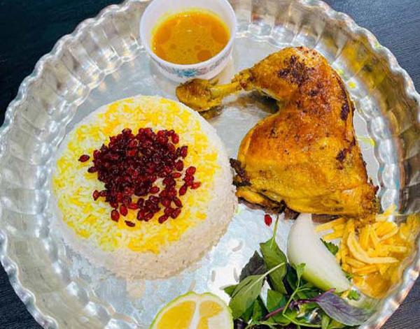 عکس تزیین برنج و زرشک