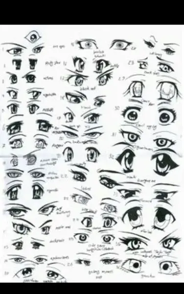 عکس چشم انیمه کیوت