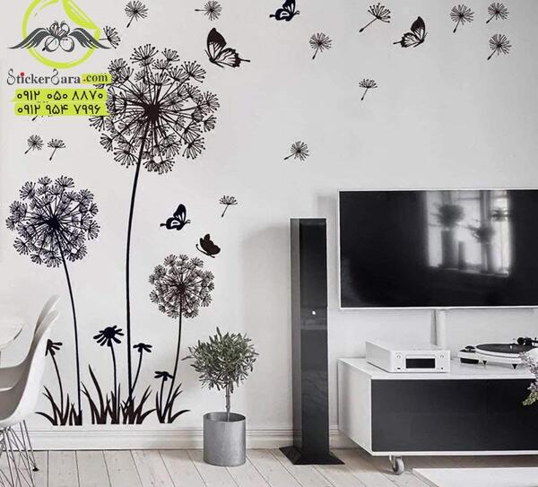 عکس برچسب روی دیوار