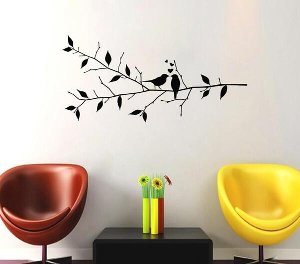 عکس برچسب روی دیوار