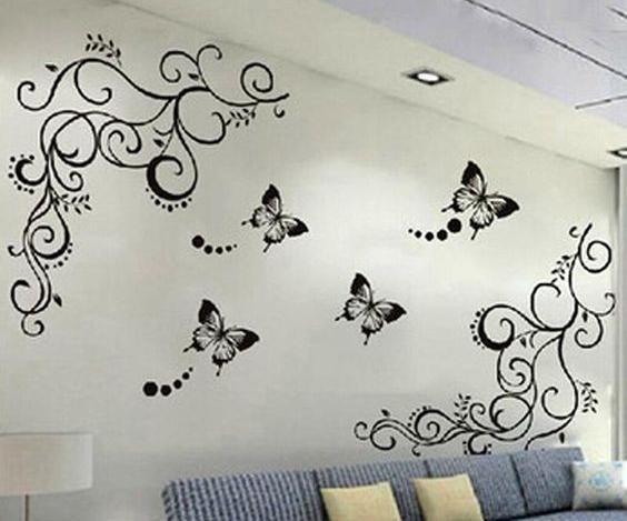 عکس برچسب روی دیوار