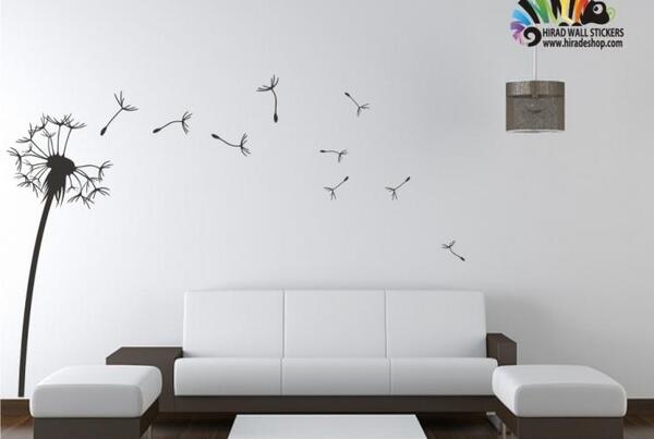 عکس برچسب روی دیوار