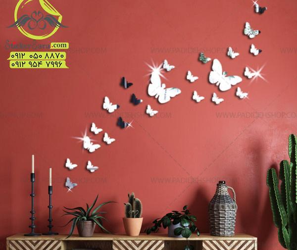 عکس برچسب روی دیوار