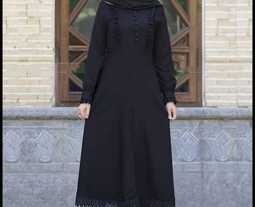 عکس مانتو مشکی بلند