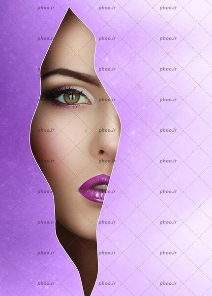 عکس زن آرایش شده