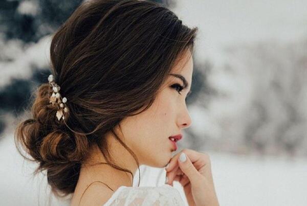 عکس شینیون مو جمع