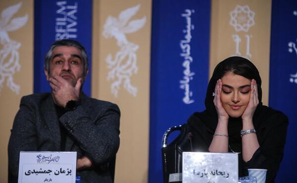 عکس های ریحانه پارسا در نشست خبری خوب بد جلف