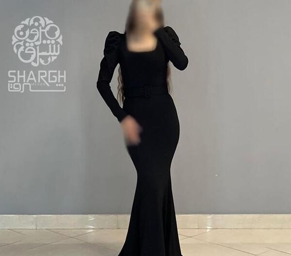 عکس لباس مجلسی شیک مشکی بلند