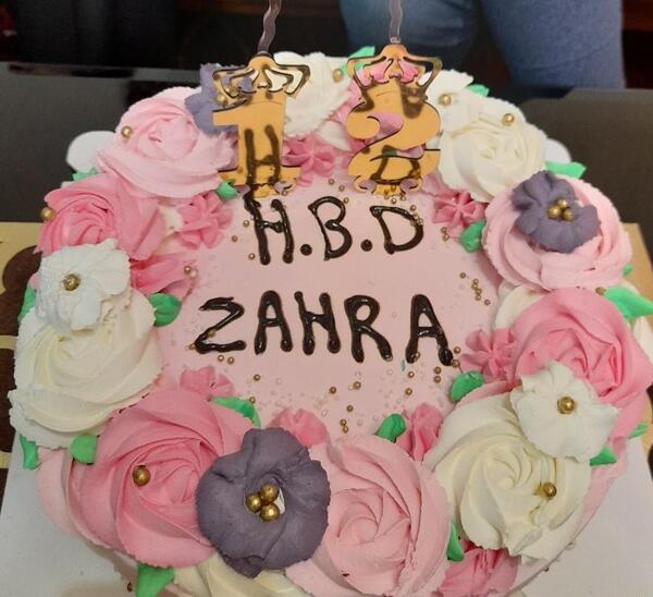 عکس تولدت مبارک دخترم زهرا جان