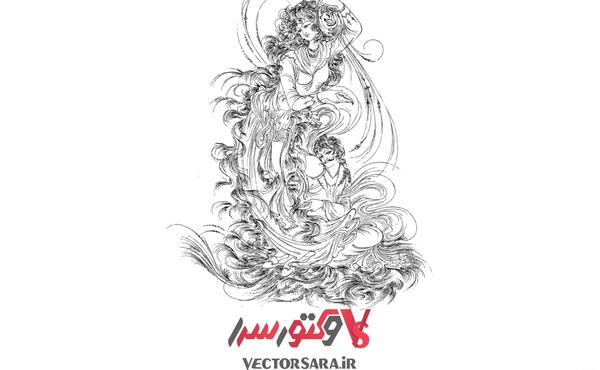 عکس لیلی و مجنون طراحی