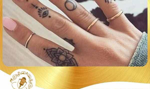 عکس تاتو روی انگشت دست