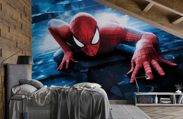 عکس سه بعدی مرد عنکبوتی