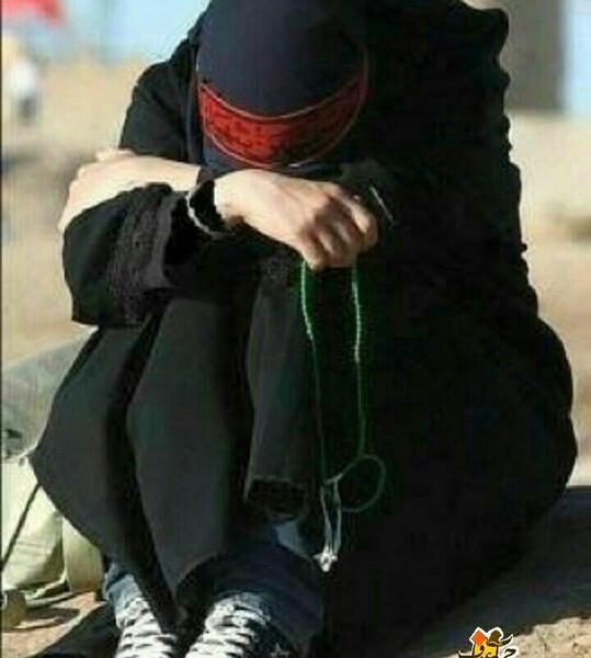 عکس گریه دختر مذهبی