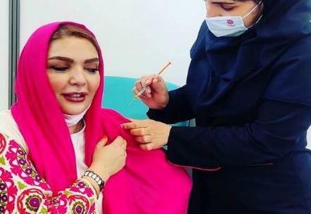 عکس نوشته طنز واکسن زدم