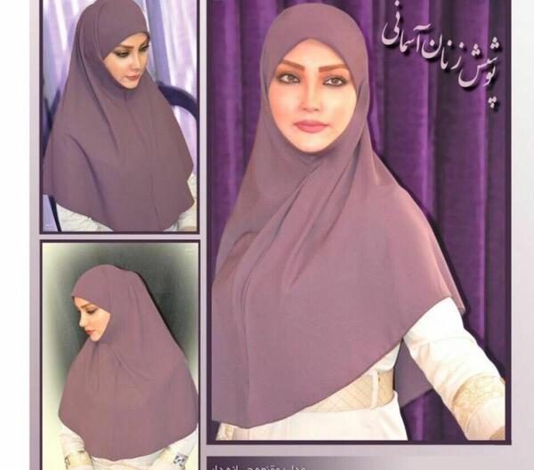 عکس آموزش دوخت مقنعه حجابی
