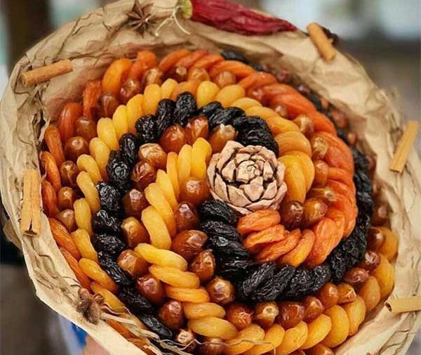 عکس ایده برای تزیین آجیل یلدا
