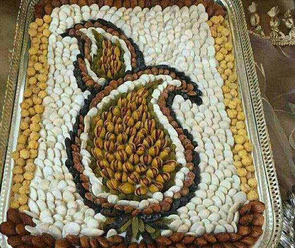 عکس ایده برای تزیین آجیل یلدا