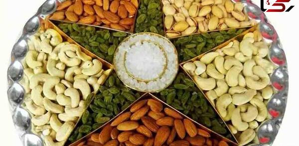 عکس ایده برای تزیین آجیل یلدا