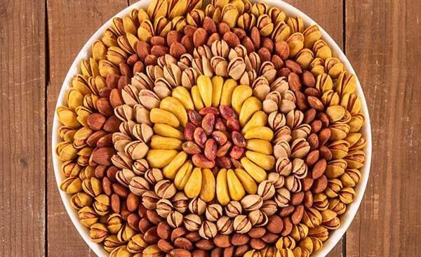 عکس ایده برای تزیین آجیل یلدا