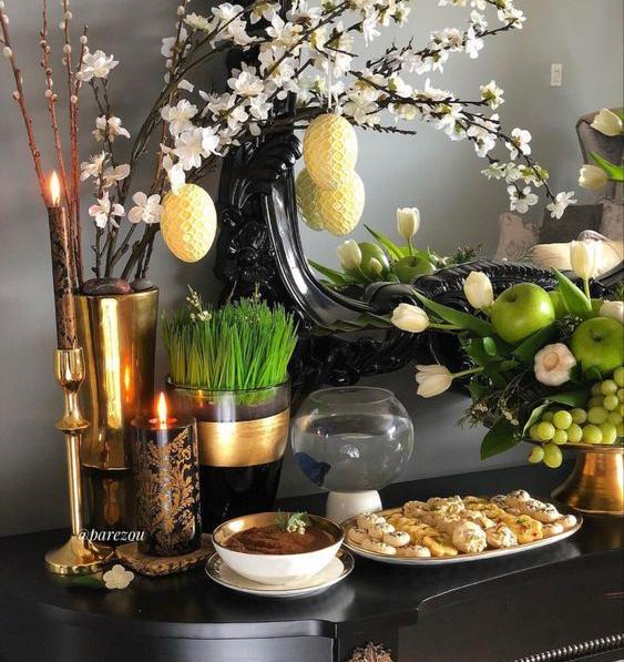 عکس ایده هفت سین طلایی