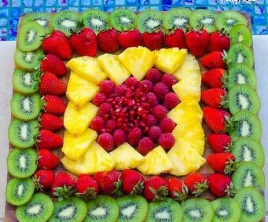 عکس ایده تزیین میوه برای شب یلدا