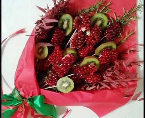 عکس ایده تزیین میوه برای شب یلدا
