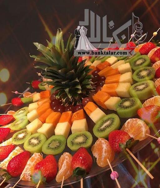 عکس ایده تزیین میوه برای شب یلدا